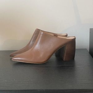 Steve Madden Stacked Heel Mules with Pointed Toe